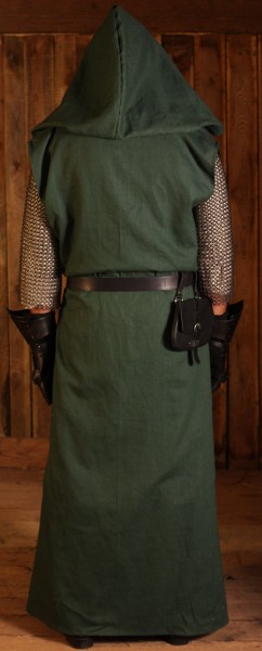 Long Green Hooded Robe order online with larp-fashion.co.uk