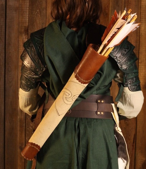LARP quiver in black and brown in the LARP FASHION online shop