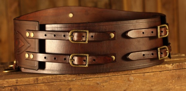 Viking Broad Belt Halfdan 15cm order online with larp-fashion.co.uk