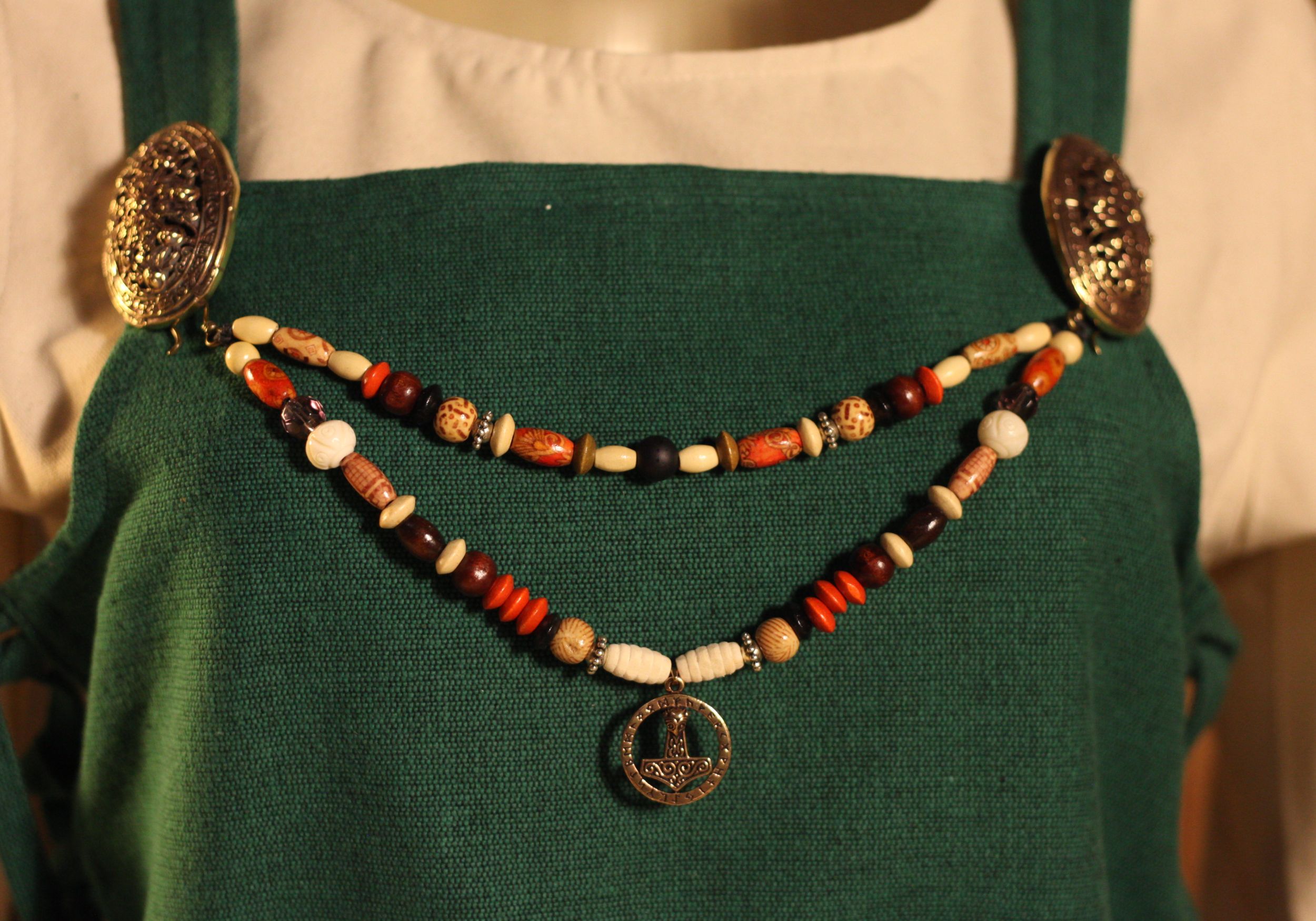 Viking Fibula Necklace Thorshammer order online with larp-fashion.co.uk