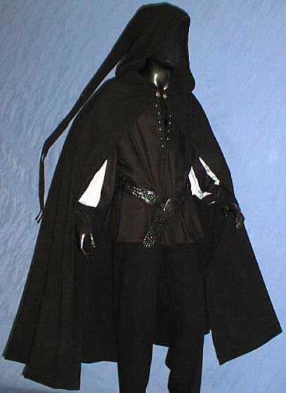 Cloak with long hood order online with larp-fashion.co.uk