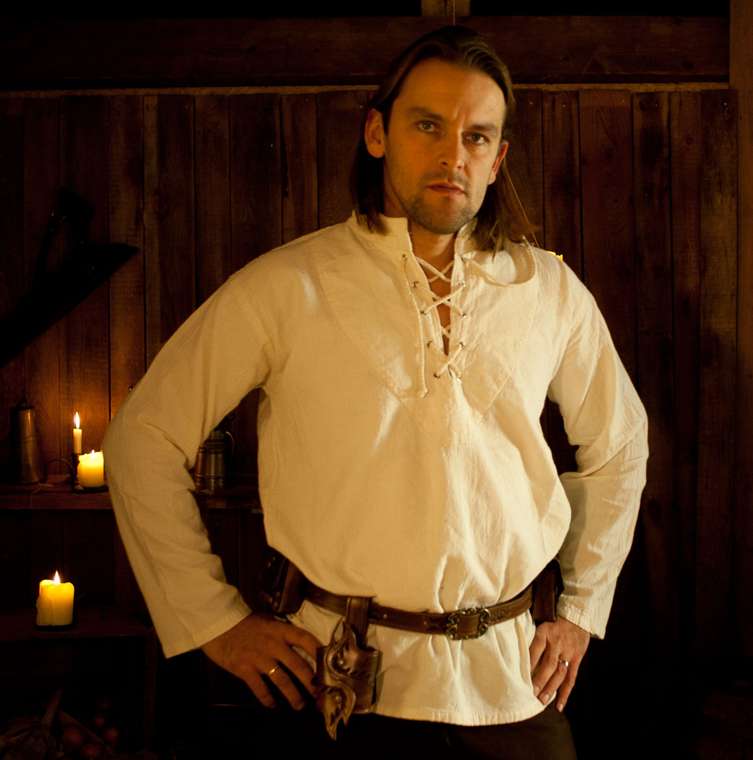 Medieval Shirt Open Sleeves order online with larp-fashion.co.uk