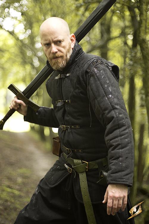 Gambeson kaufen in schwarz oder braun f&uuml;r Mittelalter Larp oder Fantasy