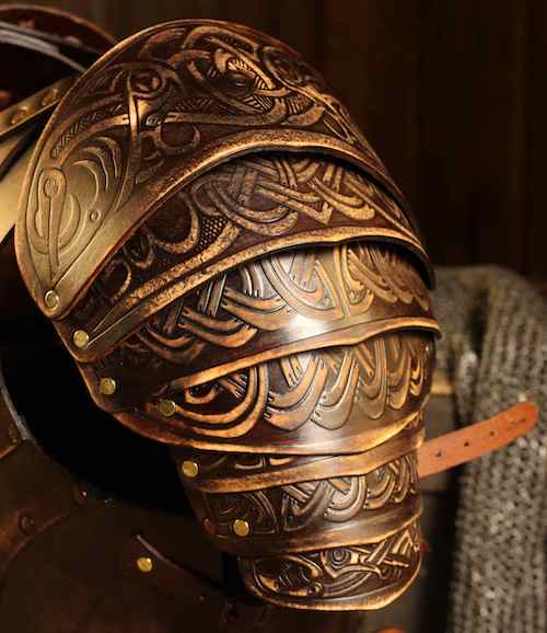 Armor made of metal, leather or an effective mix of materials