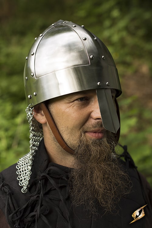 Barbuta with visor in the LARP FASHION online shop - medieval headgear