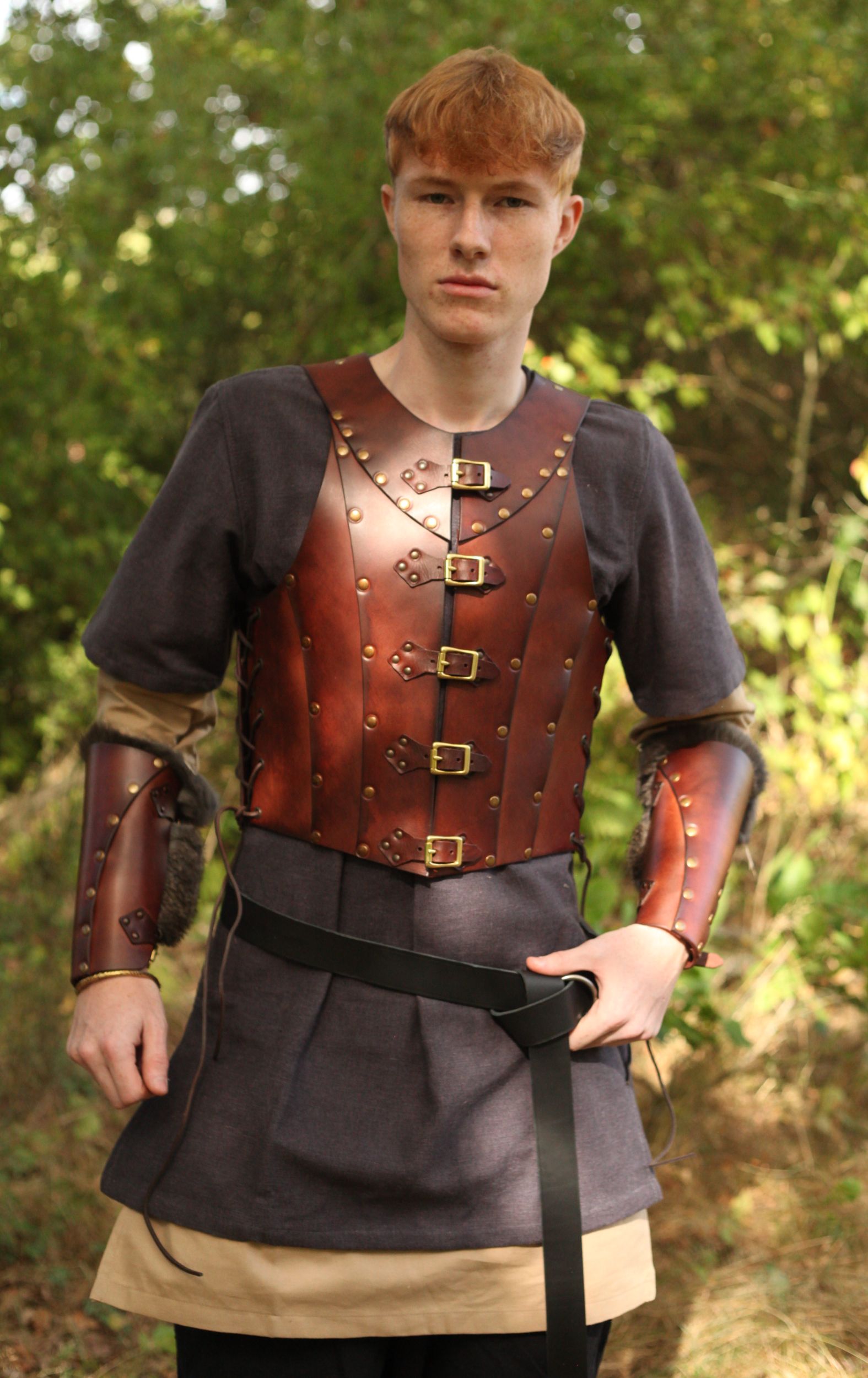 LARP Leather Armour Tribesman Wolf