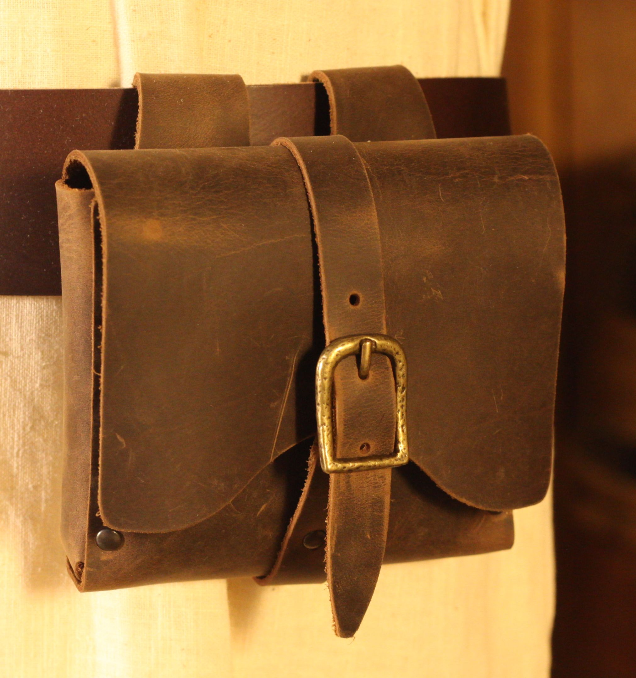 Kleine leder gürteltasche Clearance