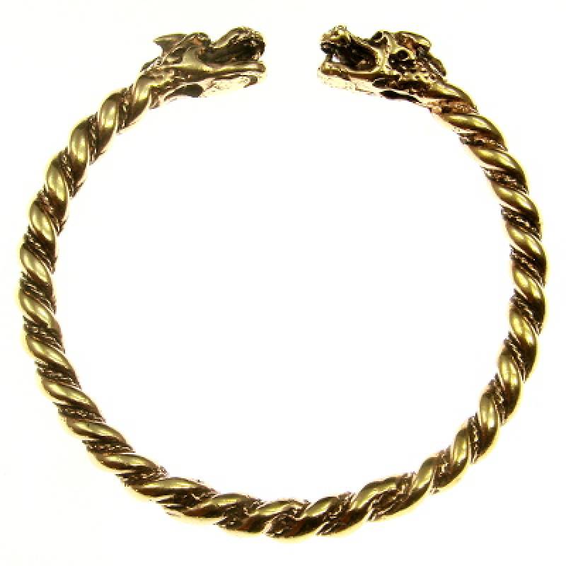 Bronze Armreif Drache - Armreif aus Bronze für Herren