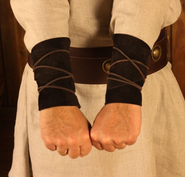 Suede Leather Arm Wraps order online with larpfashion.co.uk