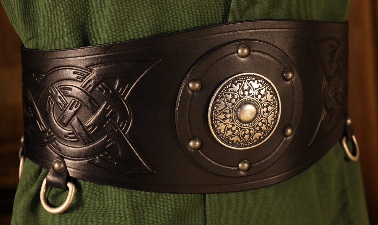 Ceinture Viking Médiévale En Corde - Accessoire Costume Renaissance, Sorcière - Taille Unique Réglable - Dorée