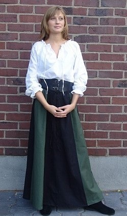 Medieval skirt for women made of cotton from the mail order shop