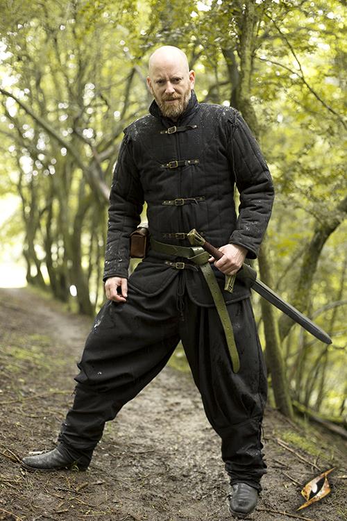 Warrior Gambeson - black order online with larp-fashion.co.uk